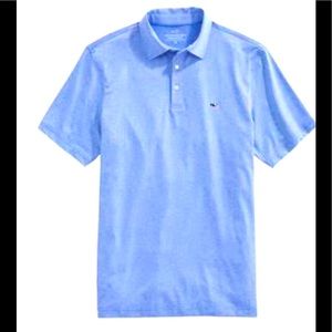 Vineyard Vines Performance Polo Shirt Jake Blue